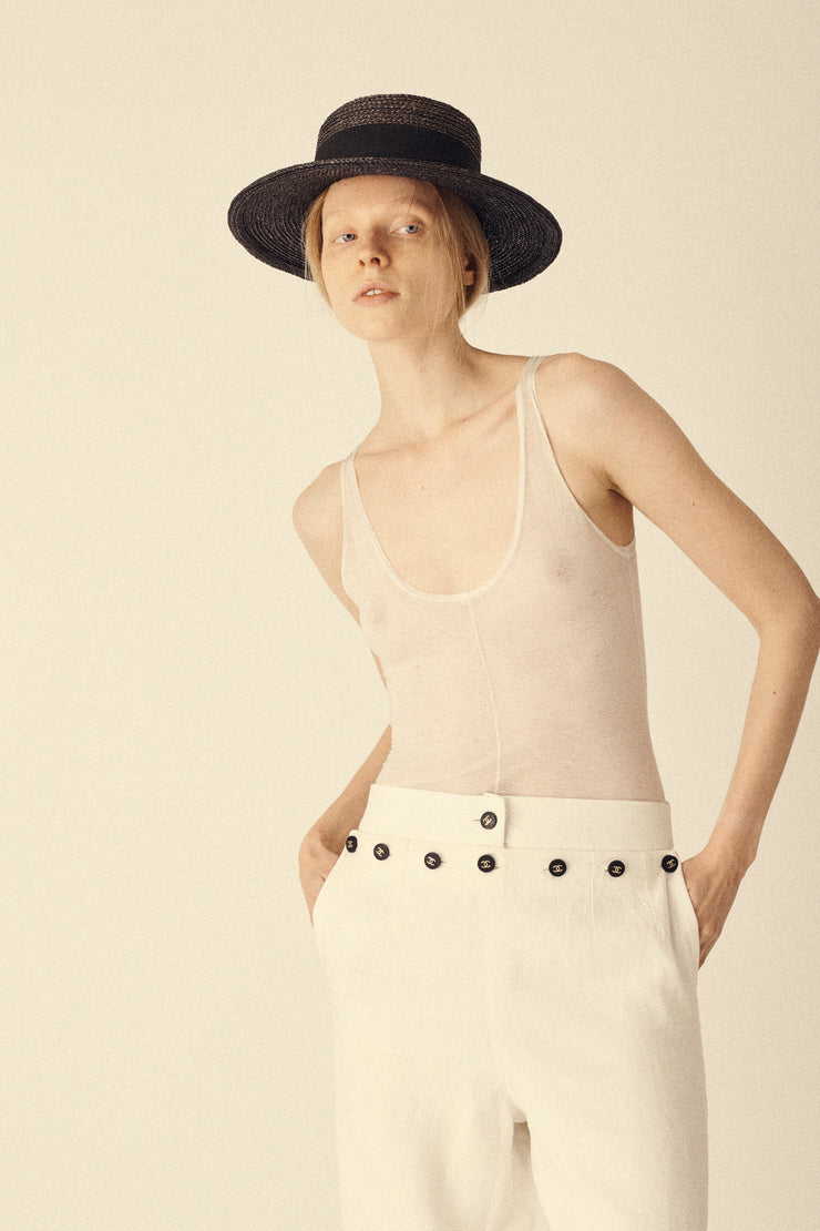 Chanel Raffia Hat - Desert Vintage