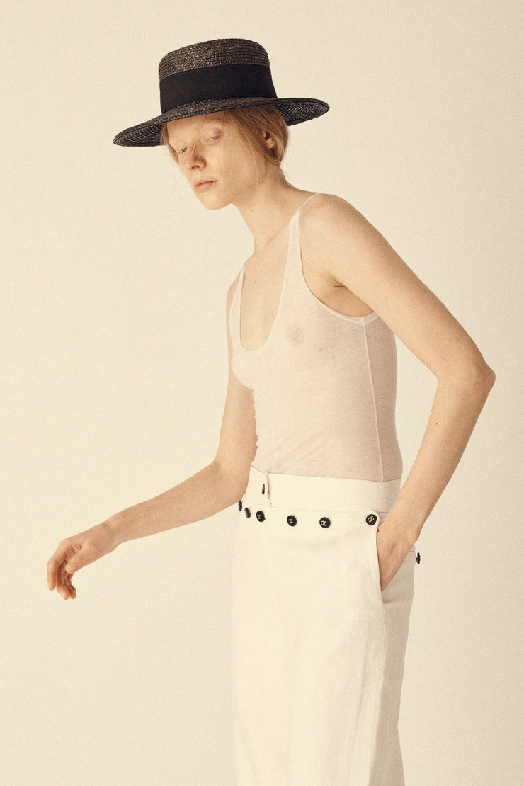 Chanel Raffia Hat - Desert Vintage