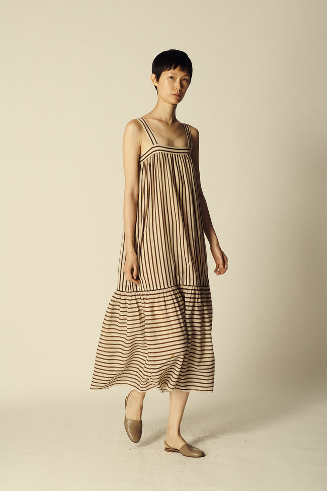 YSL Linen Striped Dress - Desert Vintage