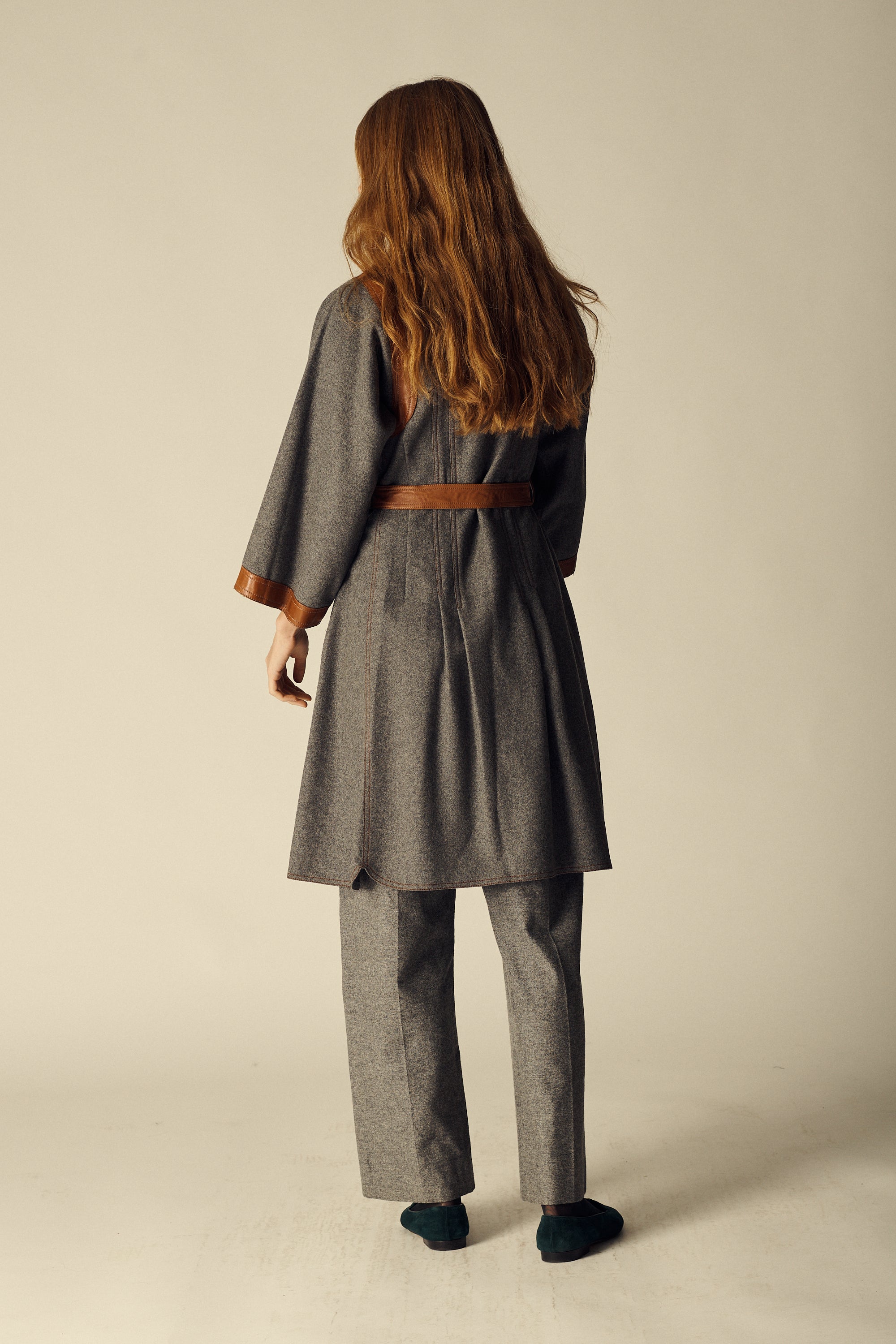 Jean Muir Gray Wool Dress - Desert Vintage