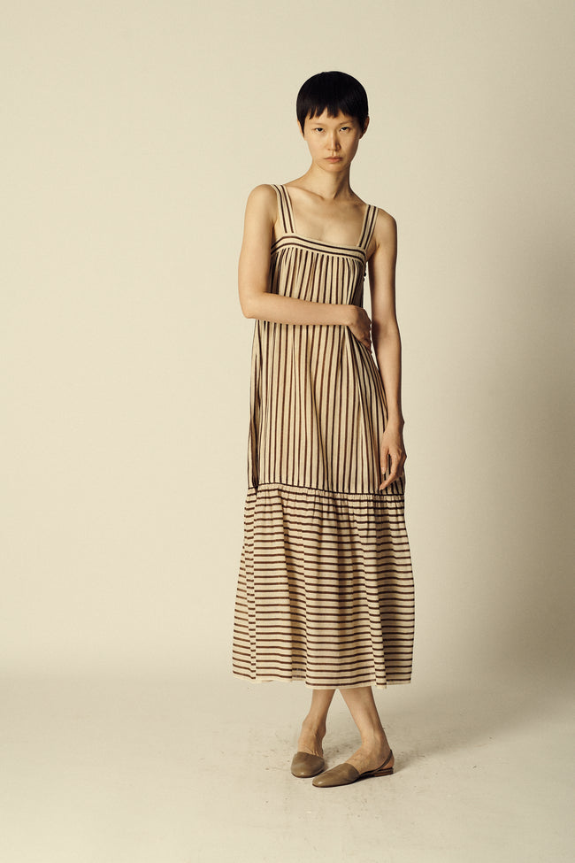 YSL Linen Striped Dress - Desert Vintage