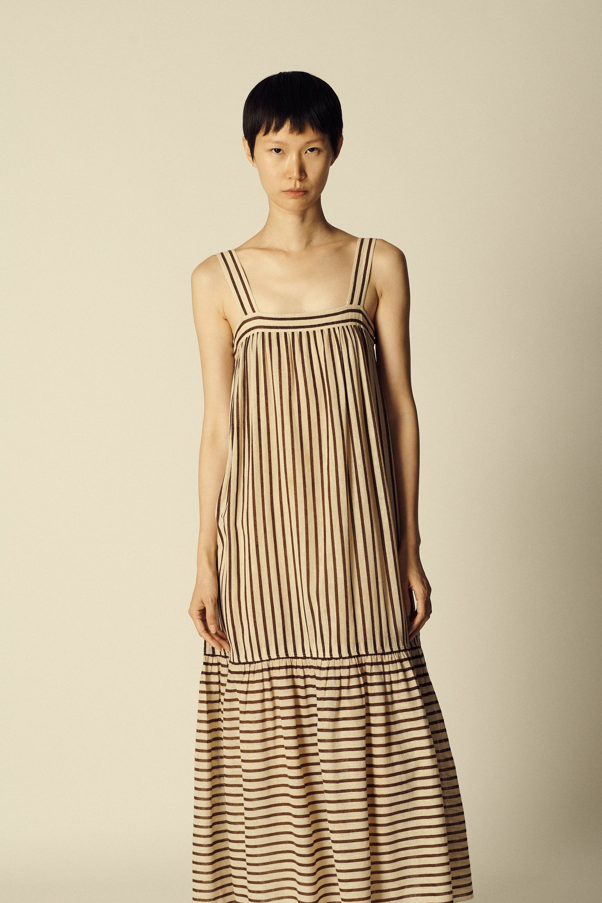 YSL Linen Striped Dress - Desert Vintage