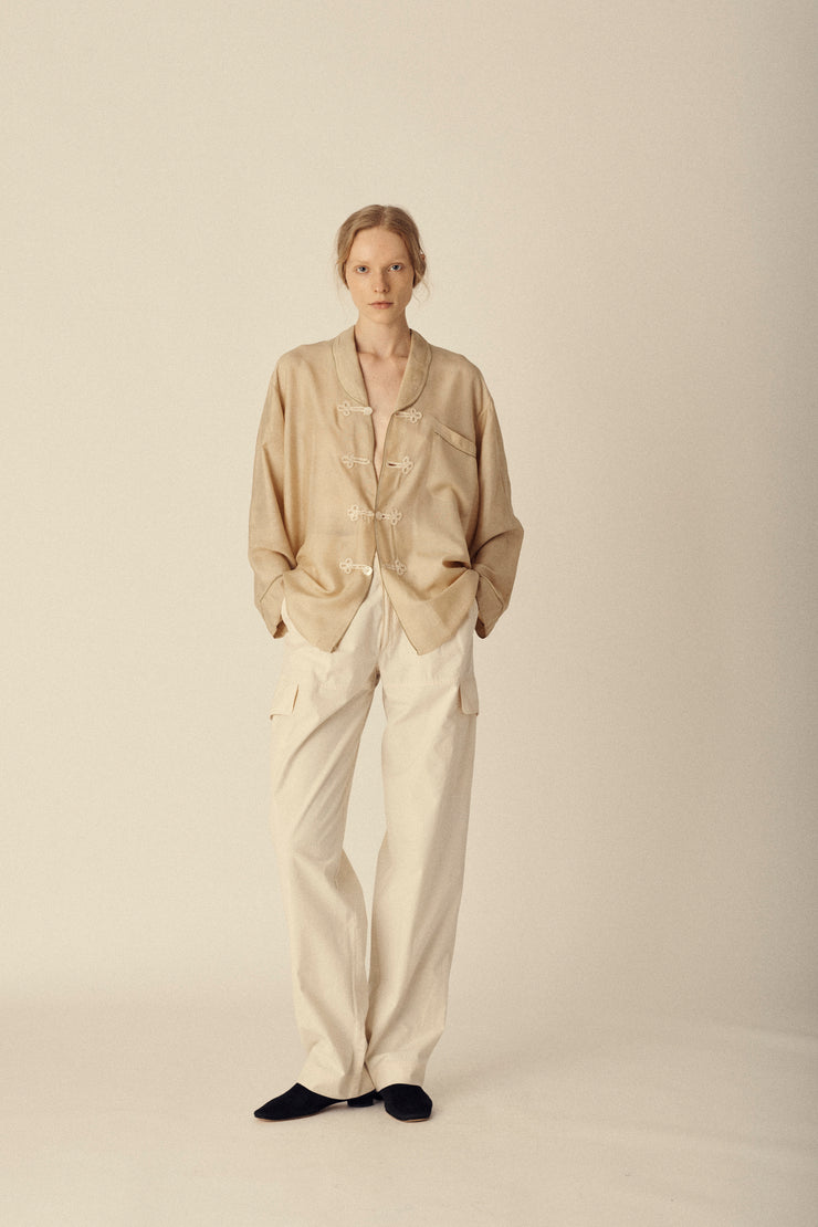 Antique Pongee Silk Blouse - Desert Vintage