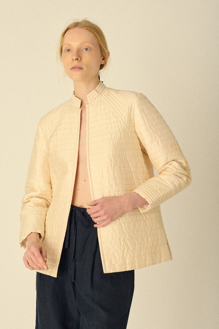 Quilted Silk Jacket - Desert Vintage