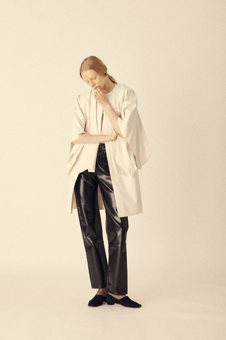 White Nylon Cape Dress - Desert Vintage