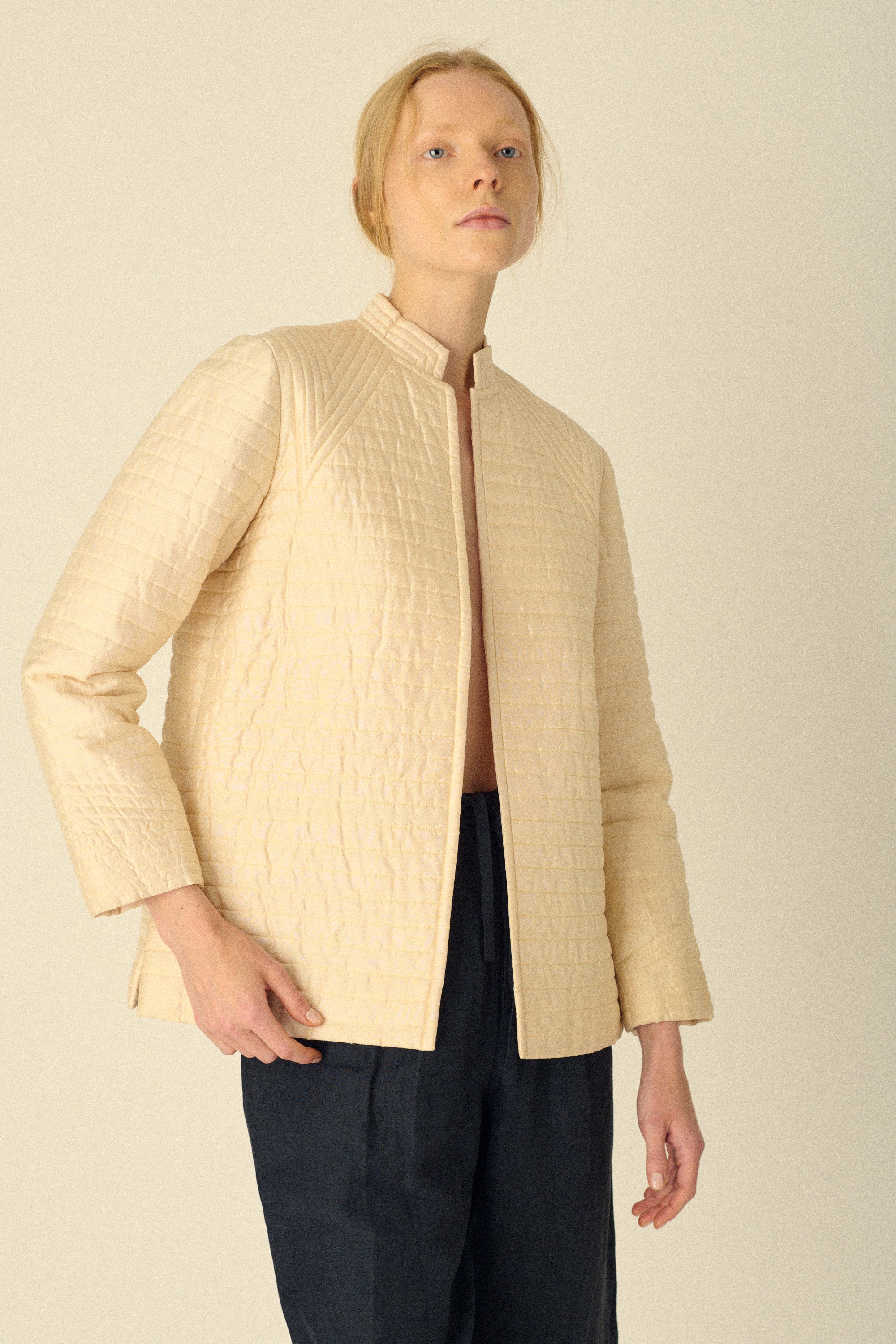 Quilted Silk Jacket - Desert Vintage