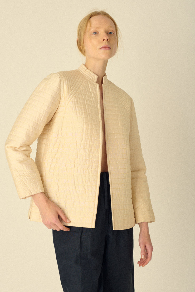 Quilted Silk Jacket - Desert Vintage