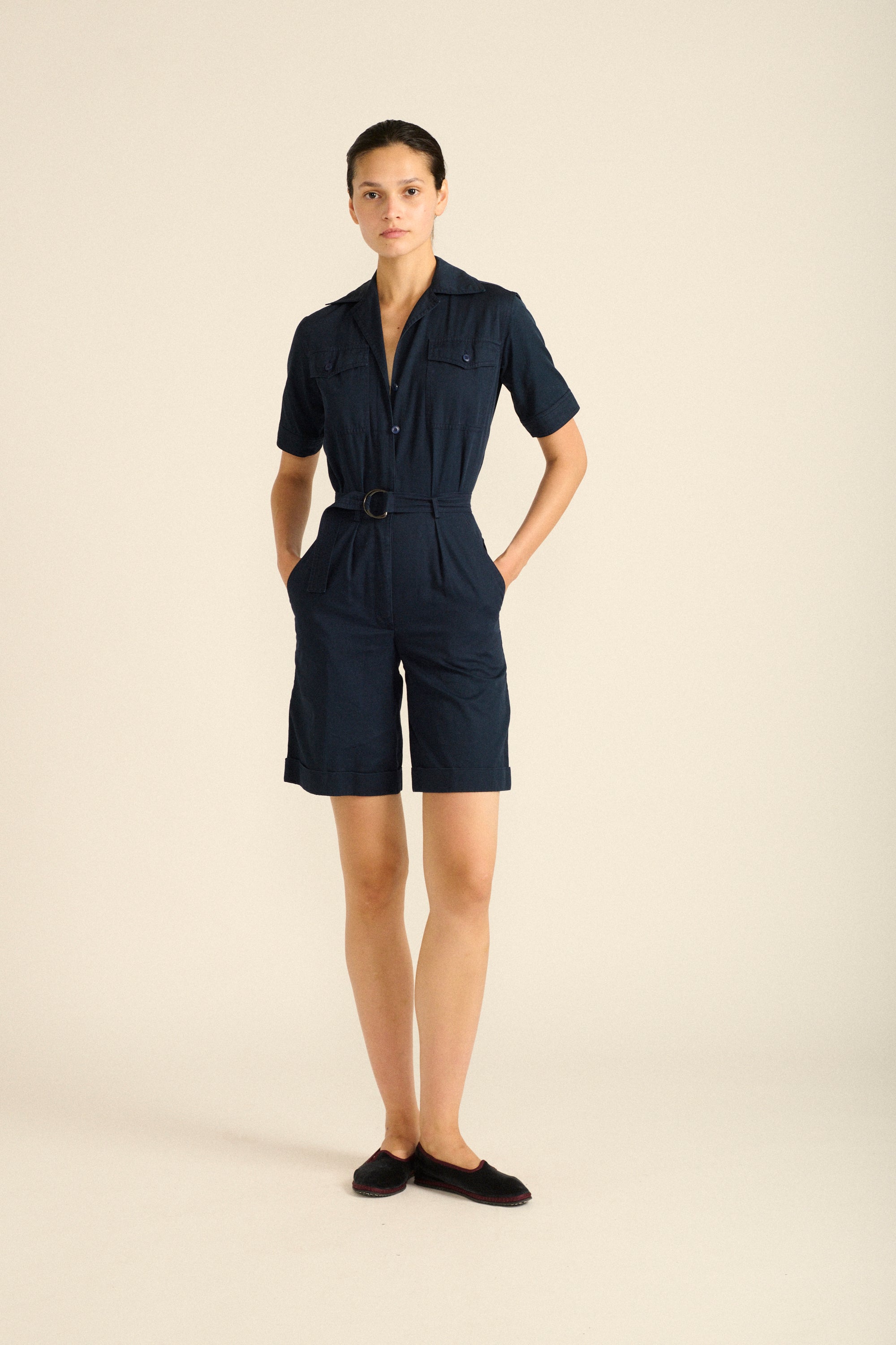 Ysl Navy Playsuit - Desert Vintage