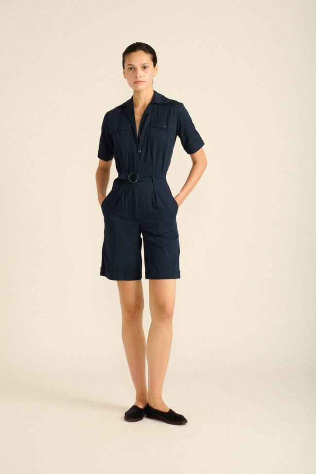 Ysl Navy Playsuit - Desert Vintage