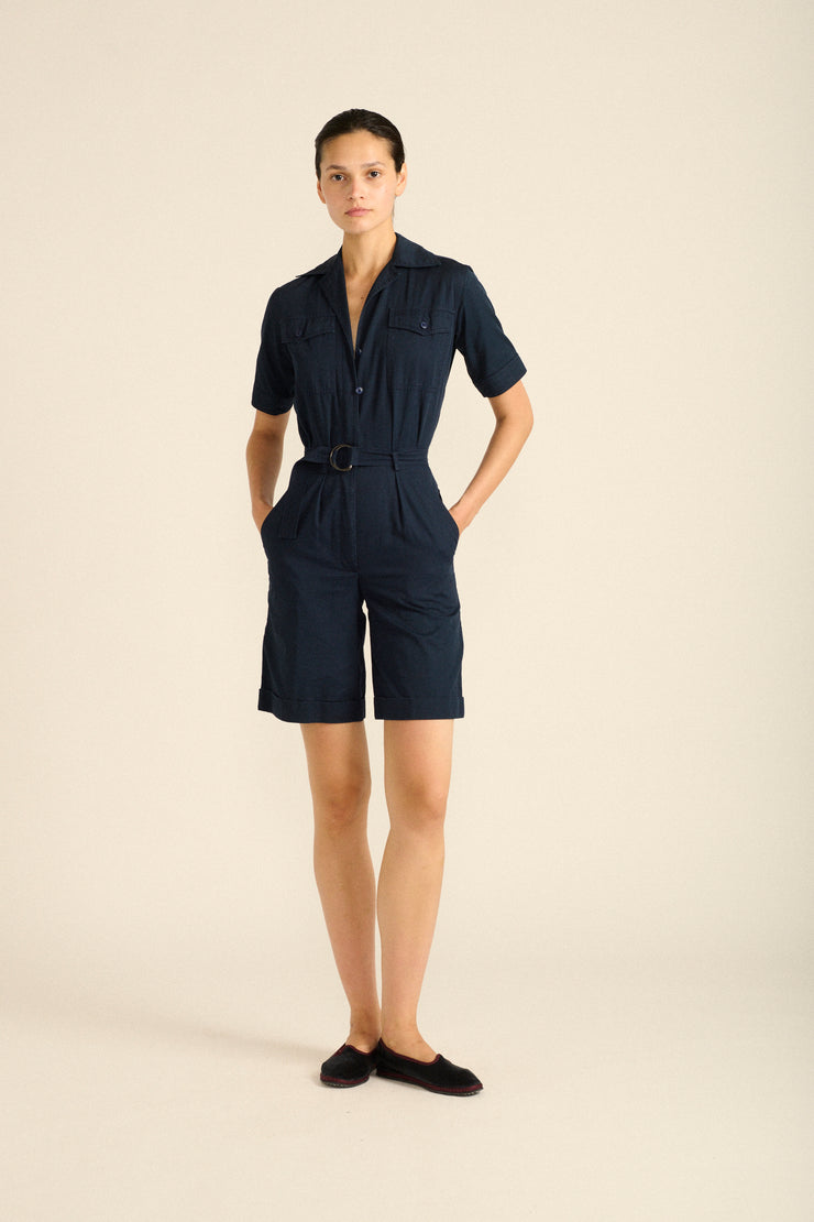 Ysl Navy Playsuit - Desert Vintage