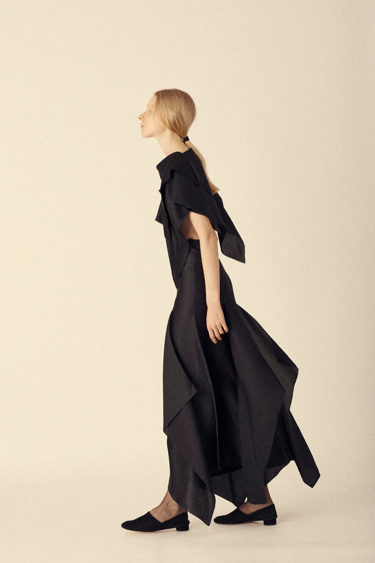 Yeohlee Black Draped Skirt - Desert Vintage