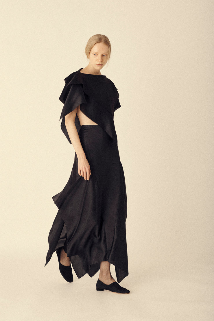 Raw Hem Layered Top - Desert Vintage