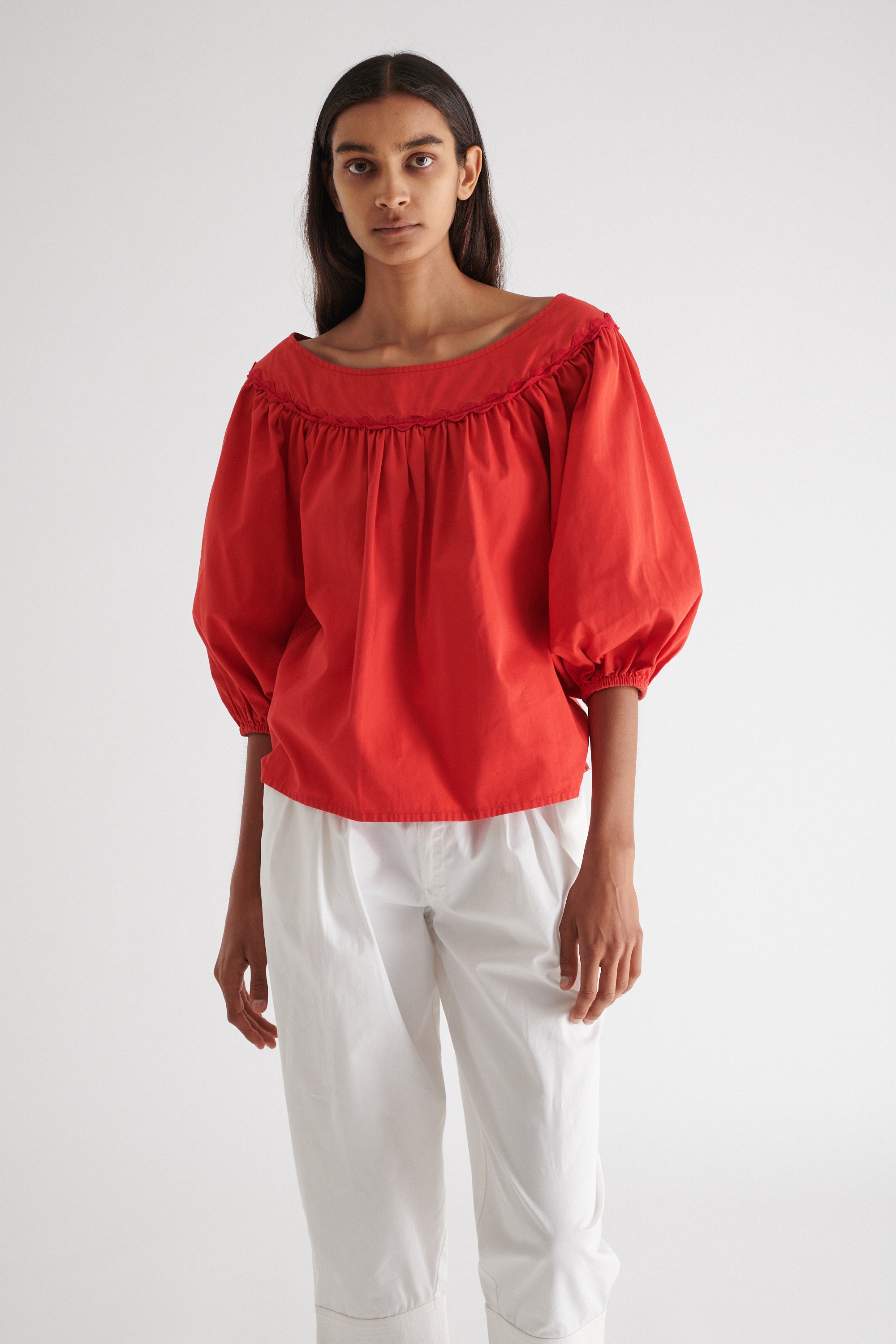 YSL Tomato Red Blouse - Desert Vintage