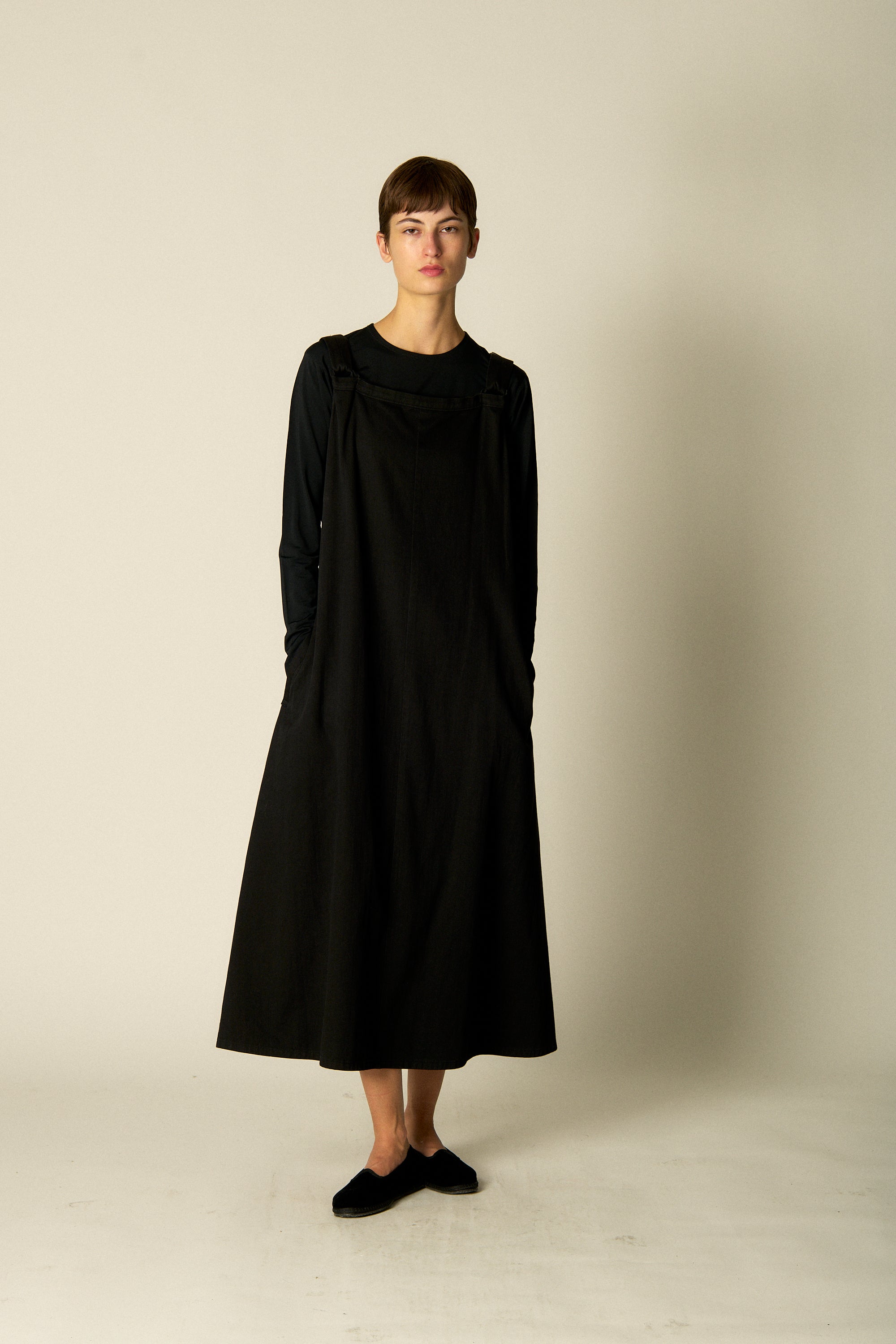 aw 2014 Yohji Yamamoto Cotton Pinafore - Desert Vintage