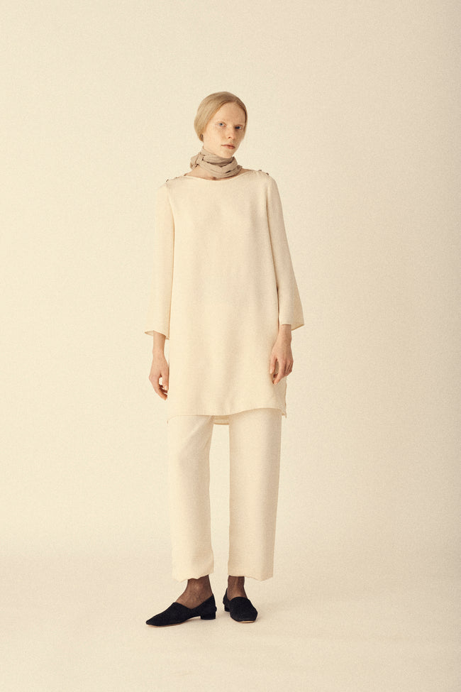 Ivory Silk Ensemble - Desert Vintage
