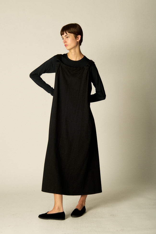 aw 2014 Yohji Yamamoto Cotton Pinafore - Desert Vintage