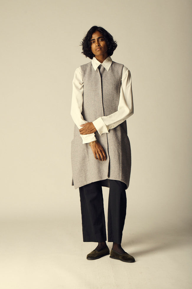 Celine Dove Grey Tunic - Desert Vintage