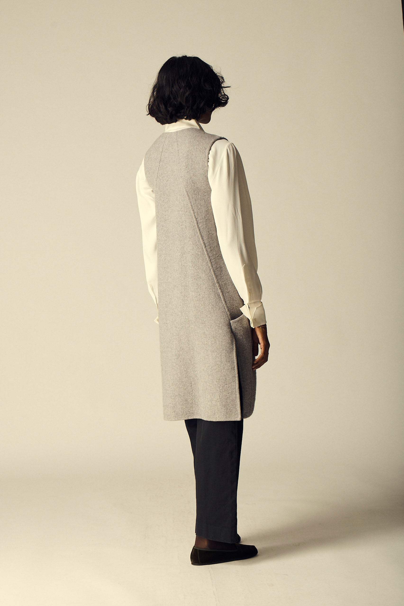 Celine Dove Grey Tunic - Desert Vintage