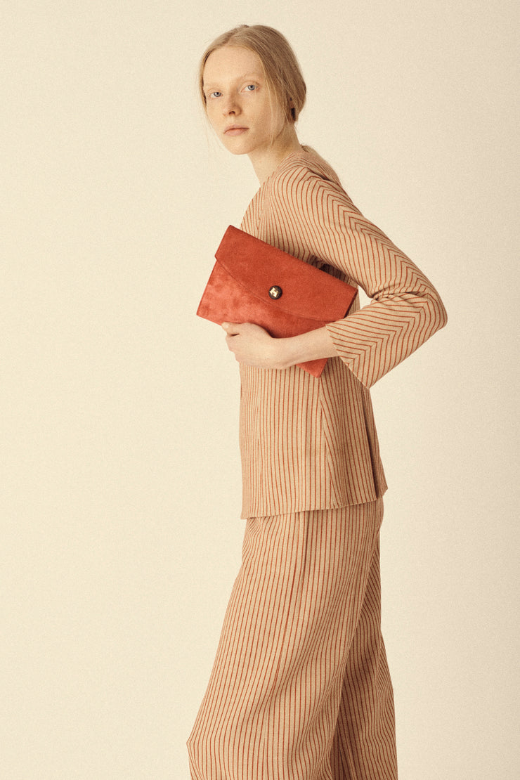Hermès Suede Rio Clutch - Desert Vintage