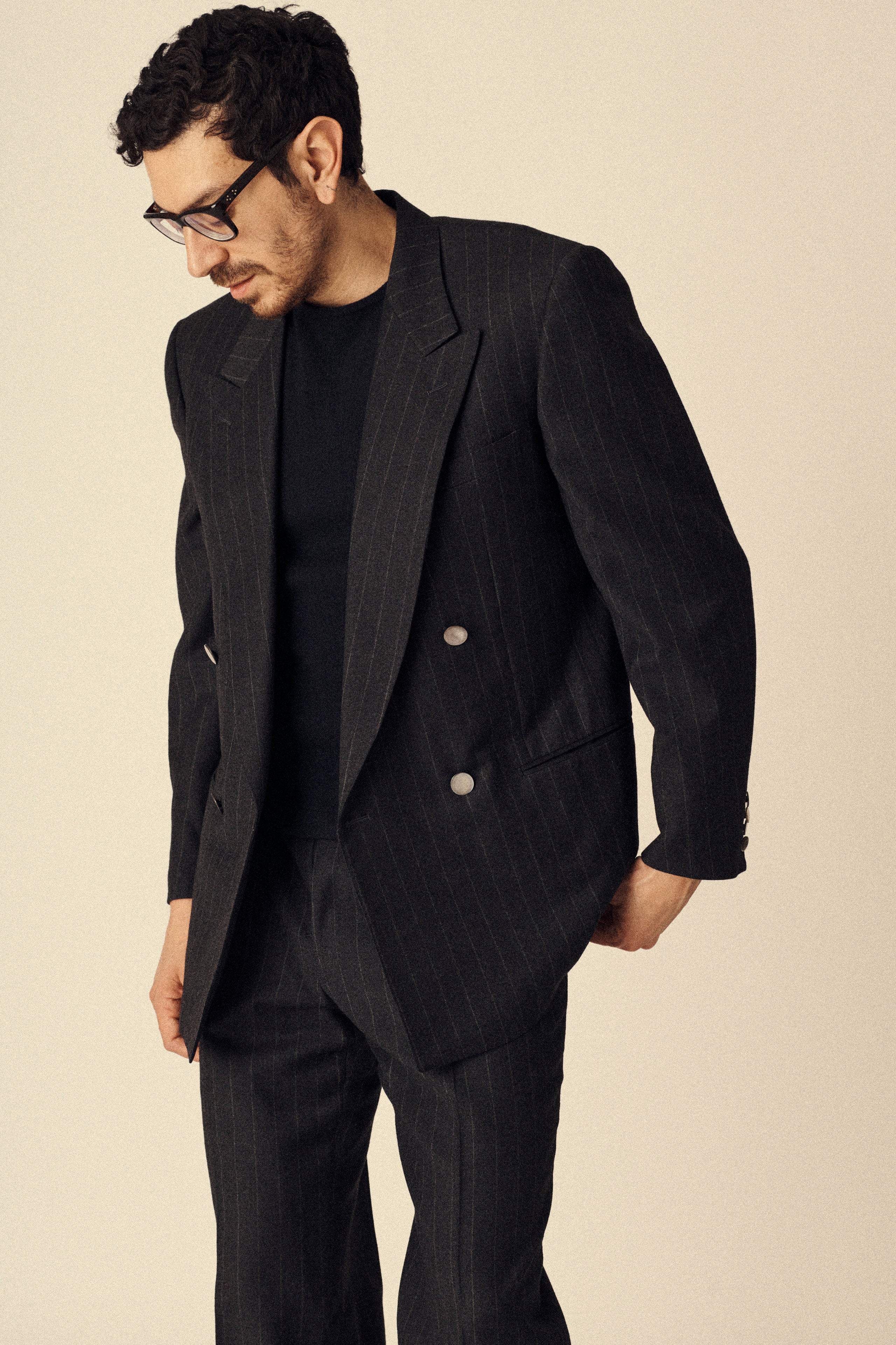 Ysl Pinstripe Suit - Desert Vintage