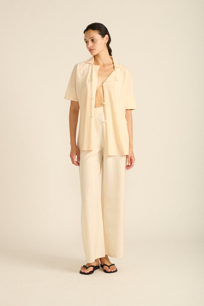 Yohji Yamamoto Ivory Blouse - Desert Vintage