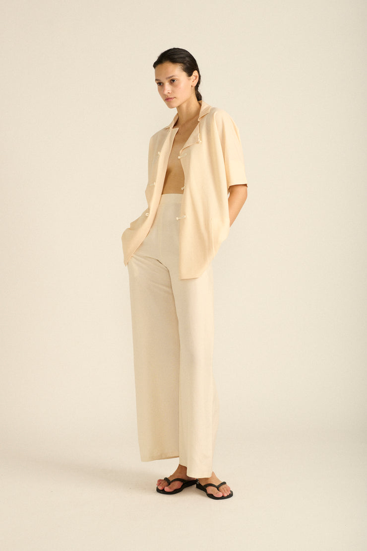 Ysl Ivory Silk Trousers - Desert Vintage
