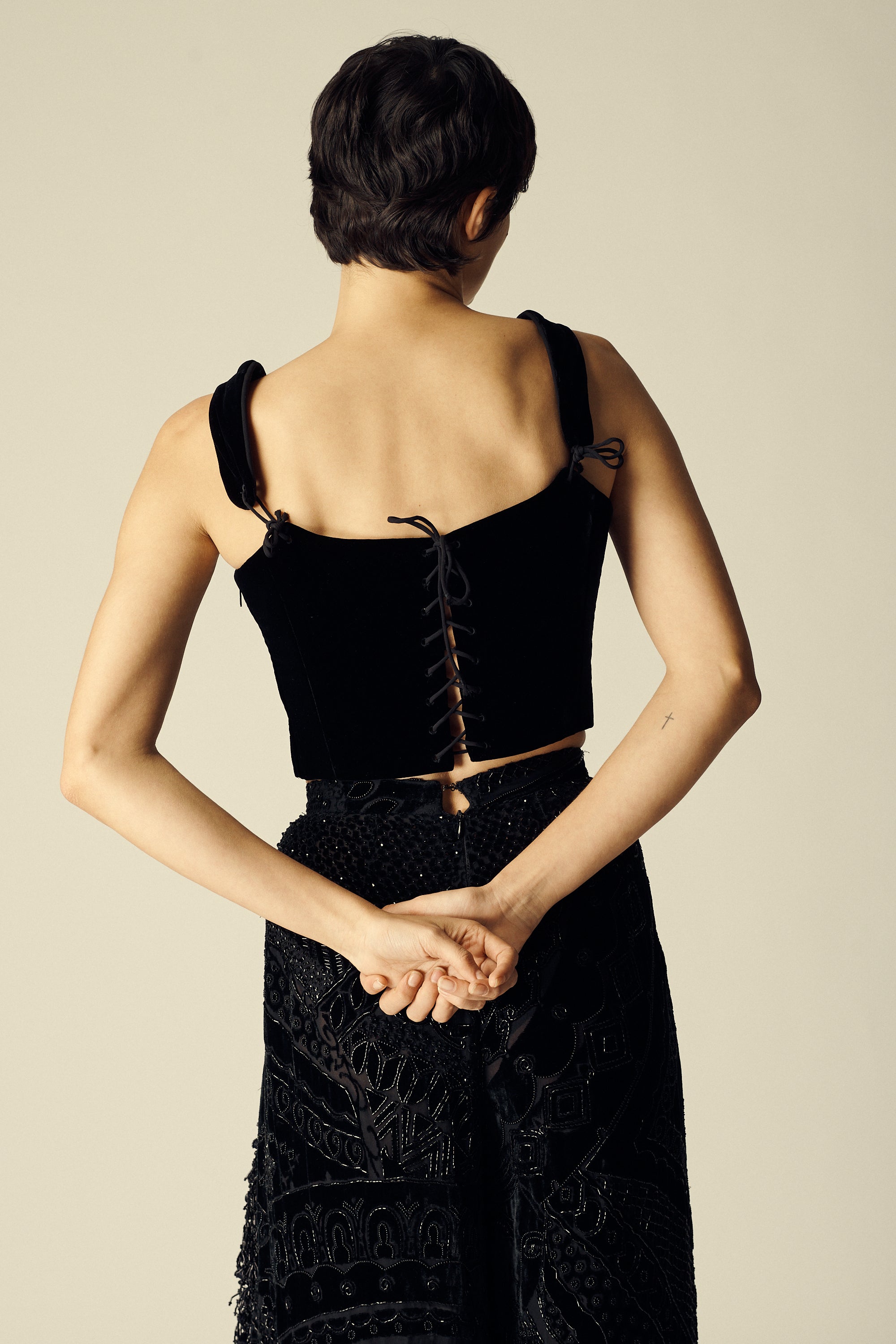 Dior Velvet Corset Top - Desert Vintage