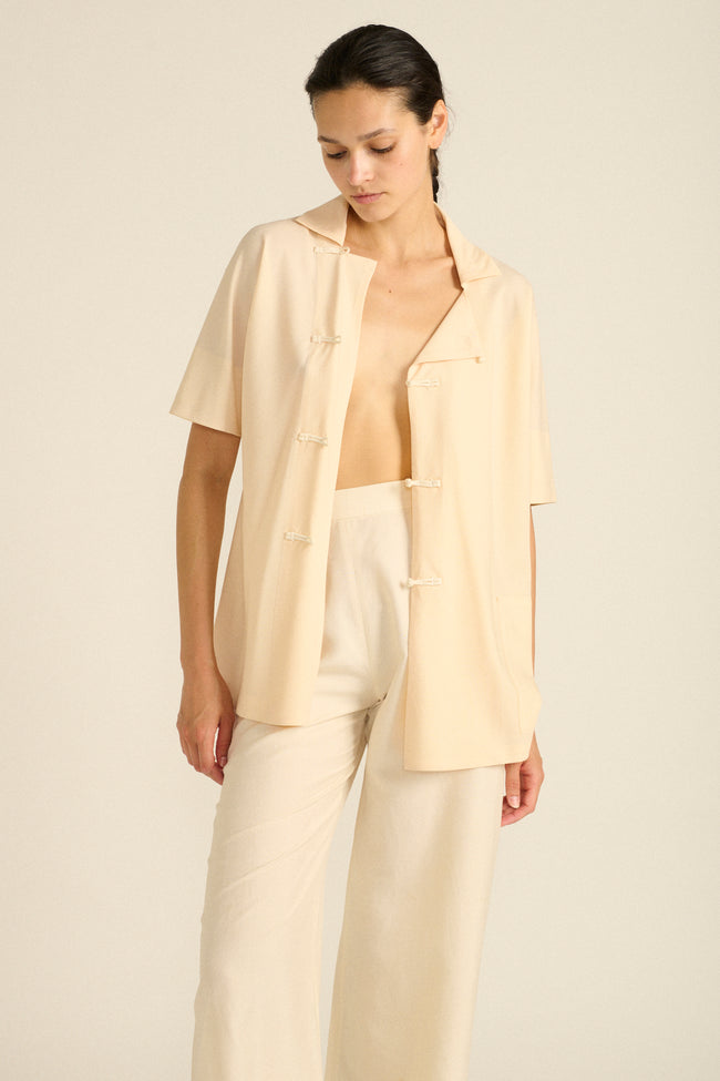 Yohji Yamamoto Ivory Blouse - Desert Vintage
