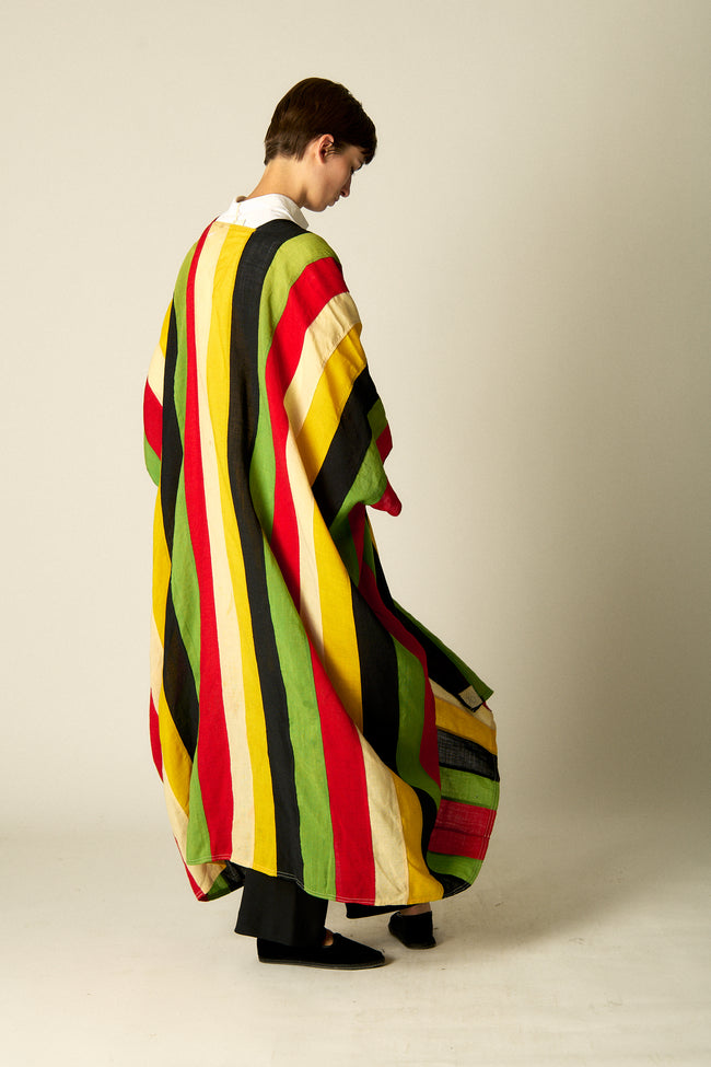 Multicolor Striped Caftan - Desert Vintage