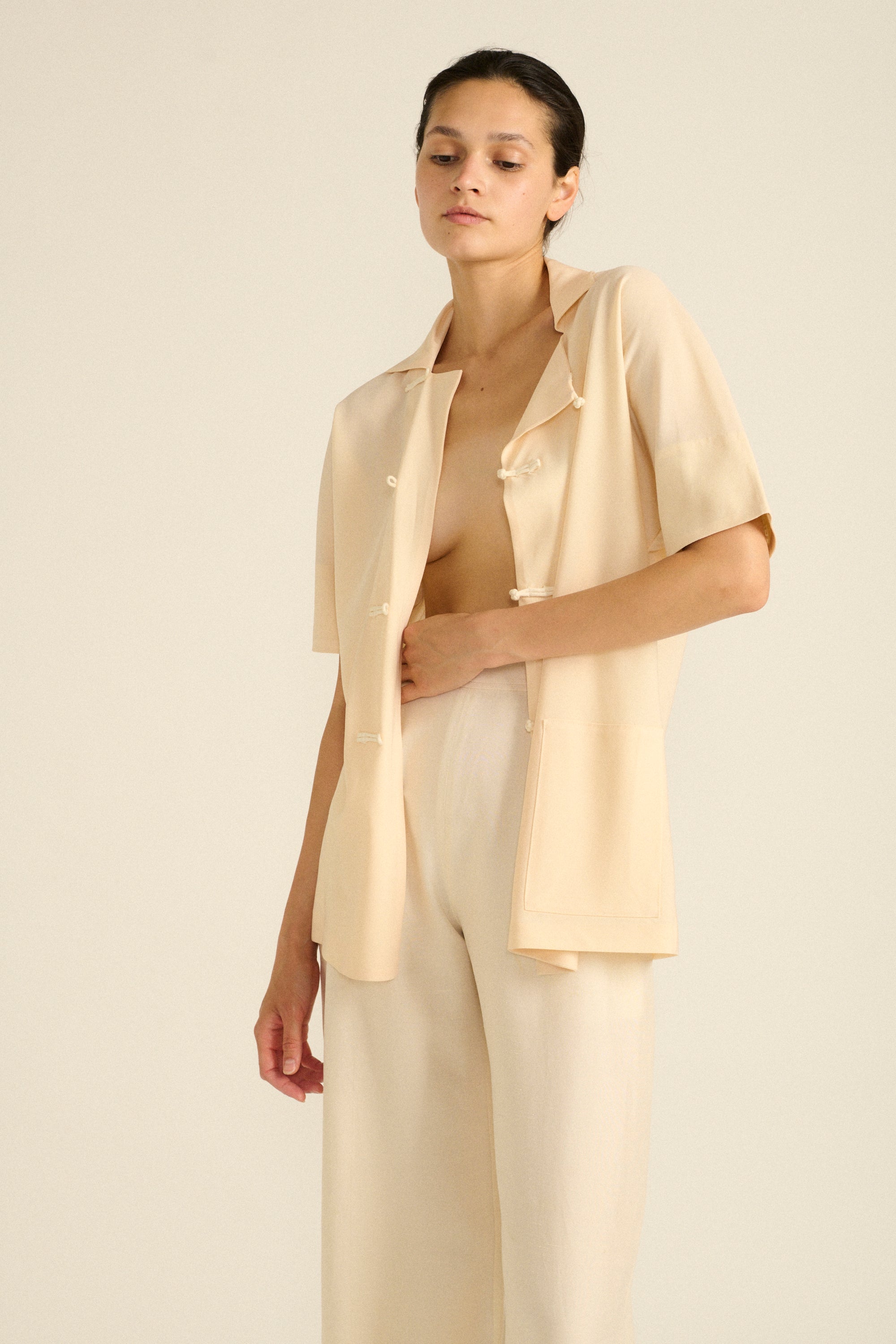 Yohji Yamamoto Ivory Blouse - Desert Vintage
