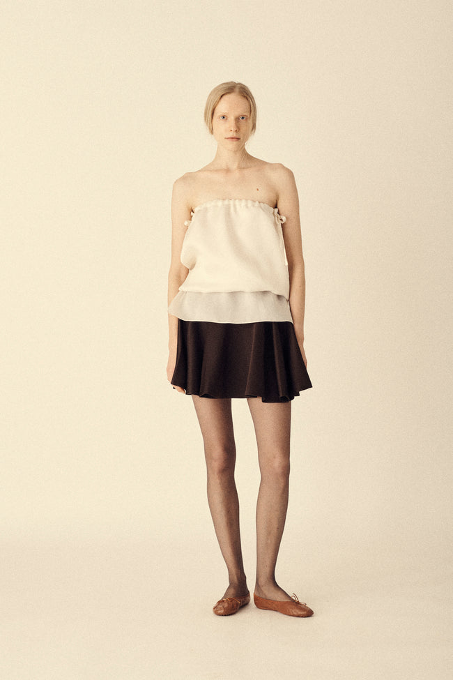 FW 1994 Yeohlee Satin Skirt - Desert Vintage
