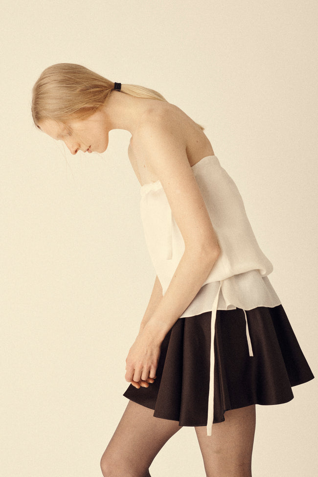 FW 1994 Yeohlee Satin Skirt - Desert Vintage