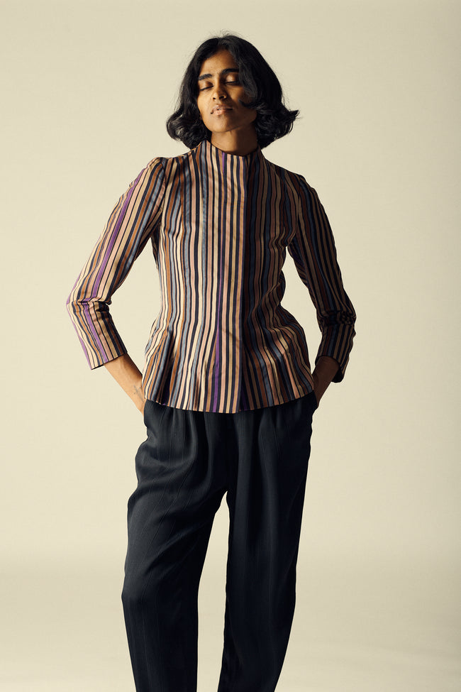 Dries Van Noten Stripe Blouse - Desert Vintage