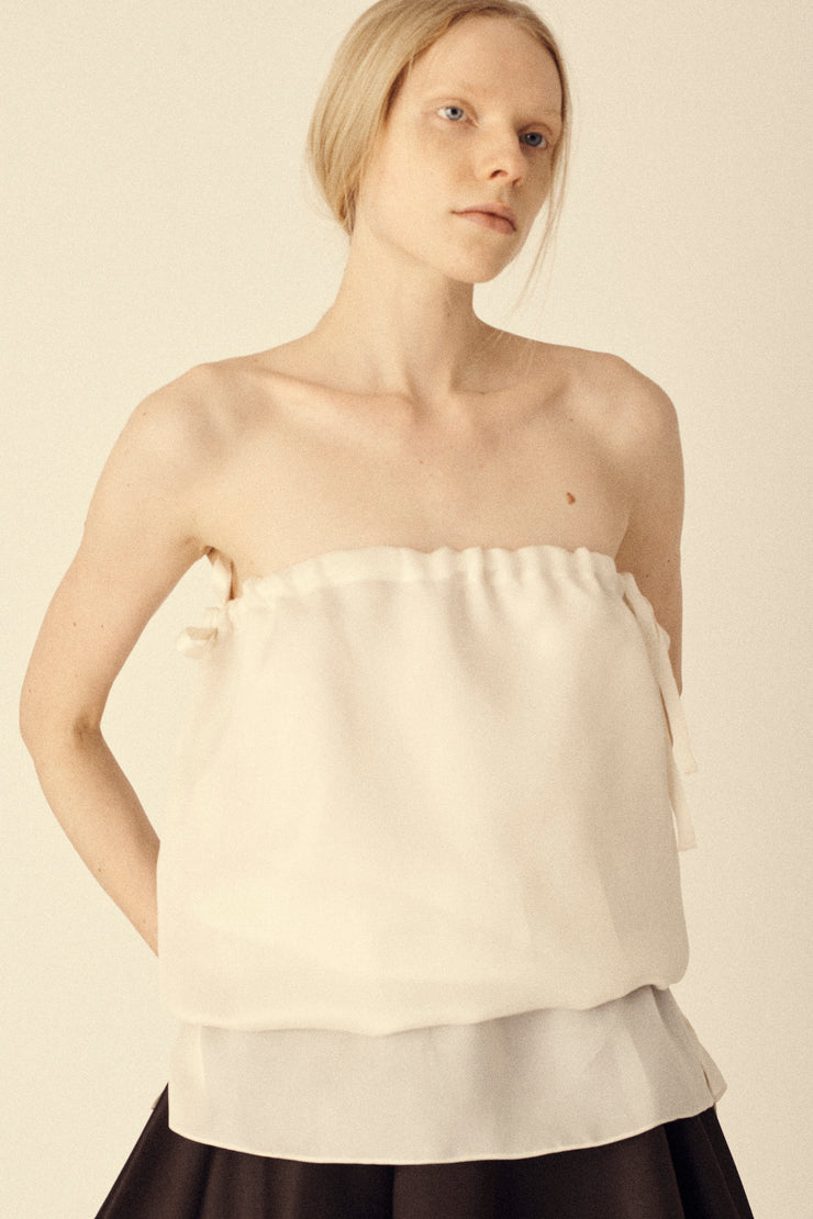 Ivory Silk Blouse - Desert Vintage