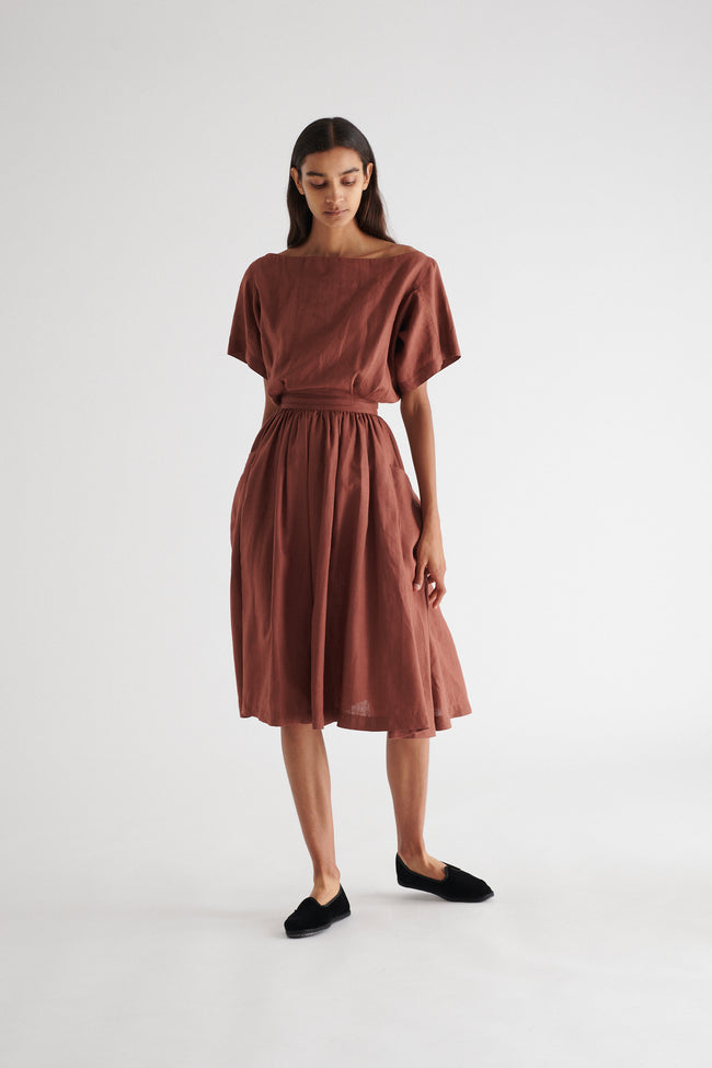 ss 1983 Alaïa Brick Red Dress - Desert Vintage