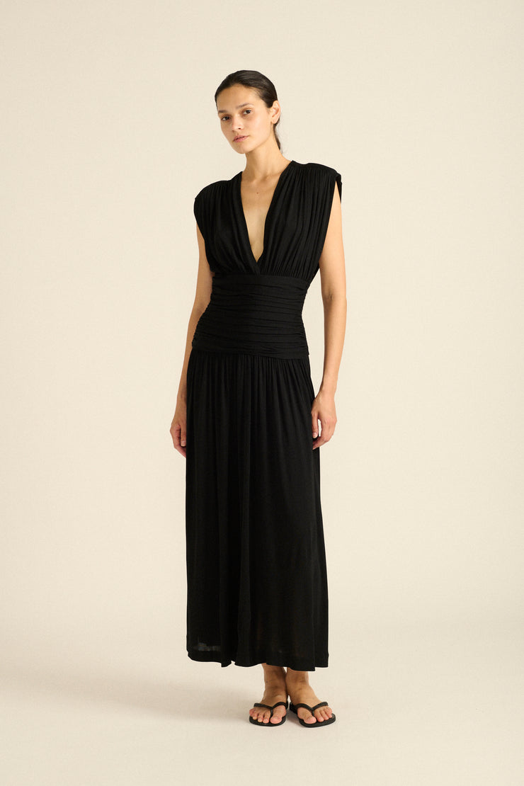 Ysl Black Jersey Dress - Desert Vintage