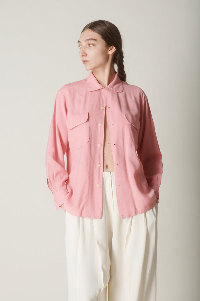 Pink Cotton Button Down - Desert Vintage