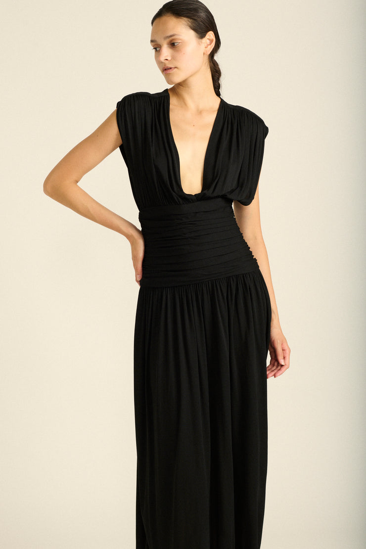 Ysl Black Jersey Dress - Desert Vintage