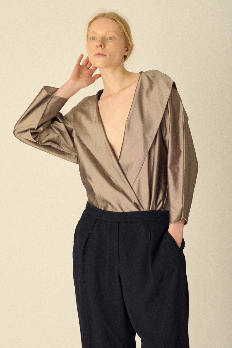 Zoran Hooded Silk Shell - Desert Vintage