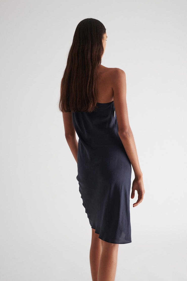 Helmut Lang Navy Silk Dress - Desert Vintage