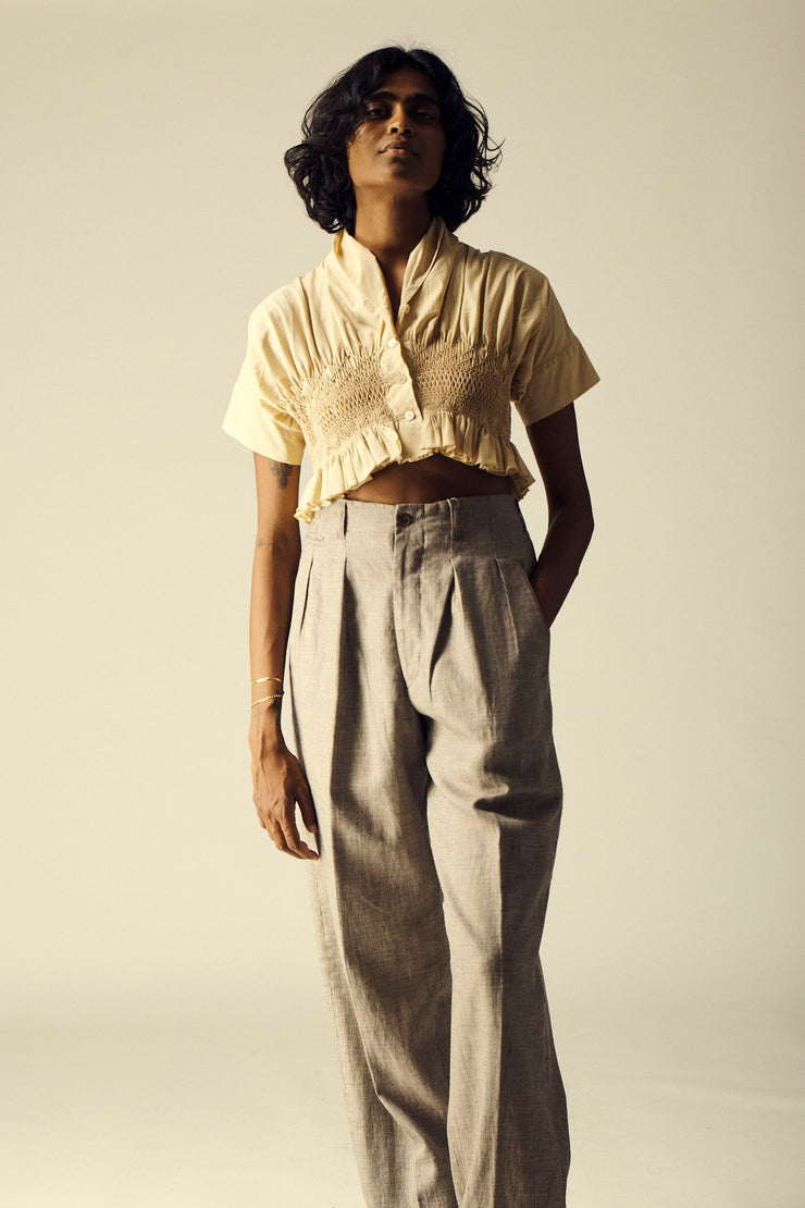 1990s Armani Linen Trousers - Desert Vintage