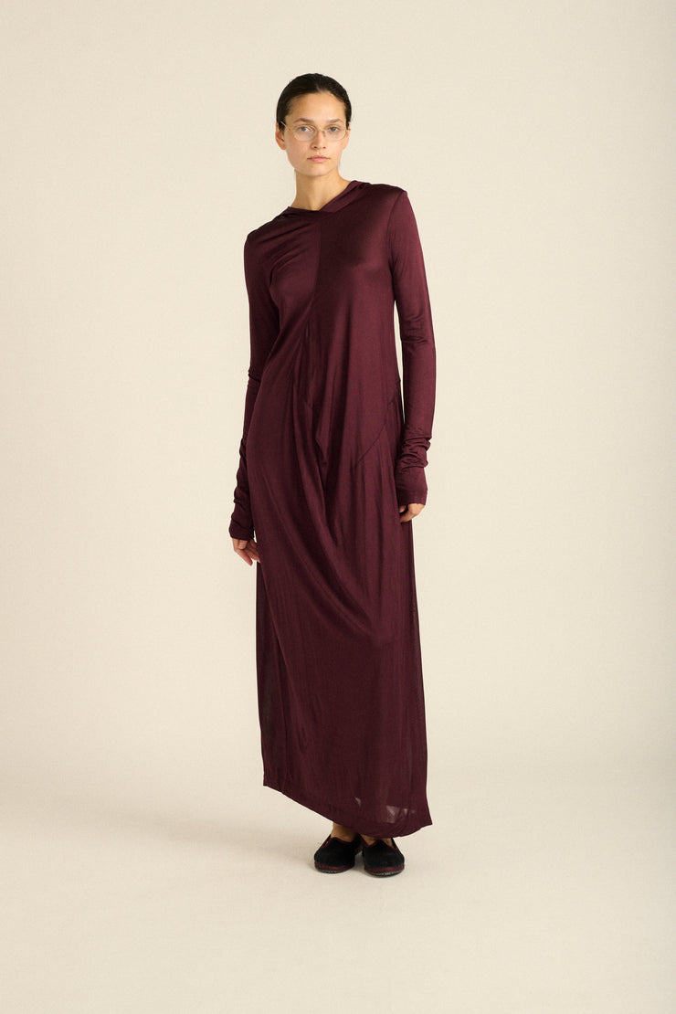 Hooded Jersey Dress - Desert Vintage