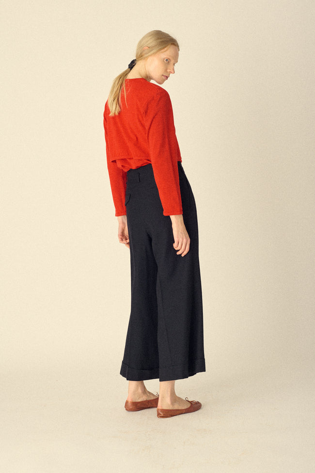 CdG Tomato Red Layered Top - Desert Vintage