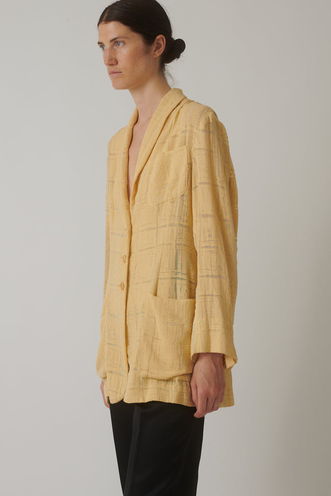 Romeo Gigli Pale Yellow Button Down - Desert Vintage