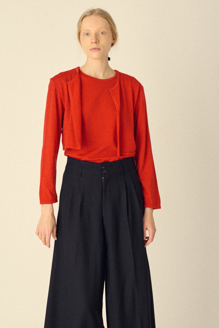 CdG Tomato Red Layered Top - Desert Vintage