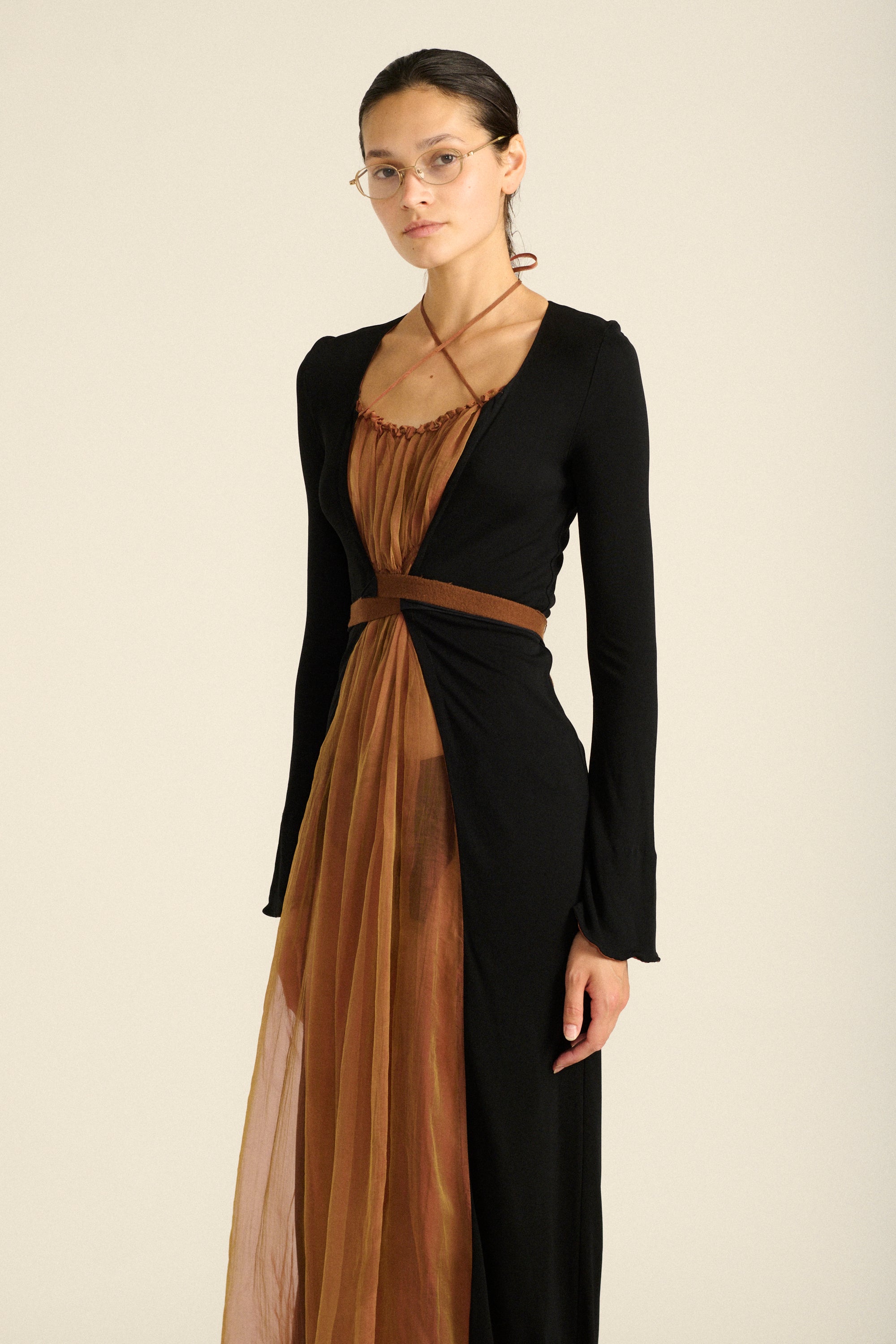 JPG Chiffon Wrap Dress - Desert Vintage
