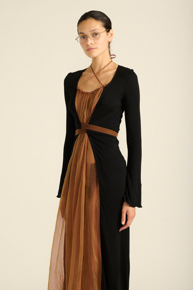 JPG Chiffon Wrap Dress - Desert Vintage