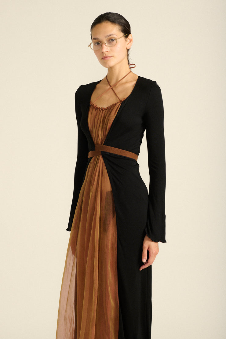 JPG Chiffon Wrap Dress - Desert Vintage