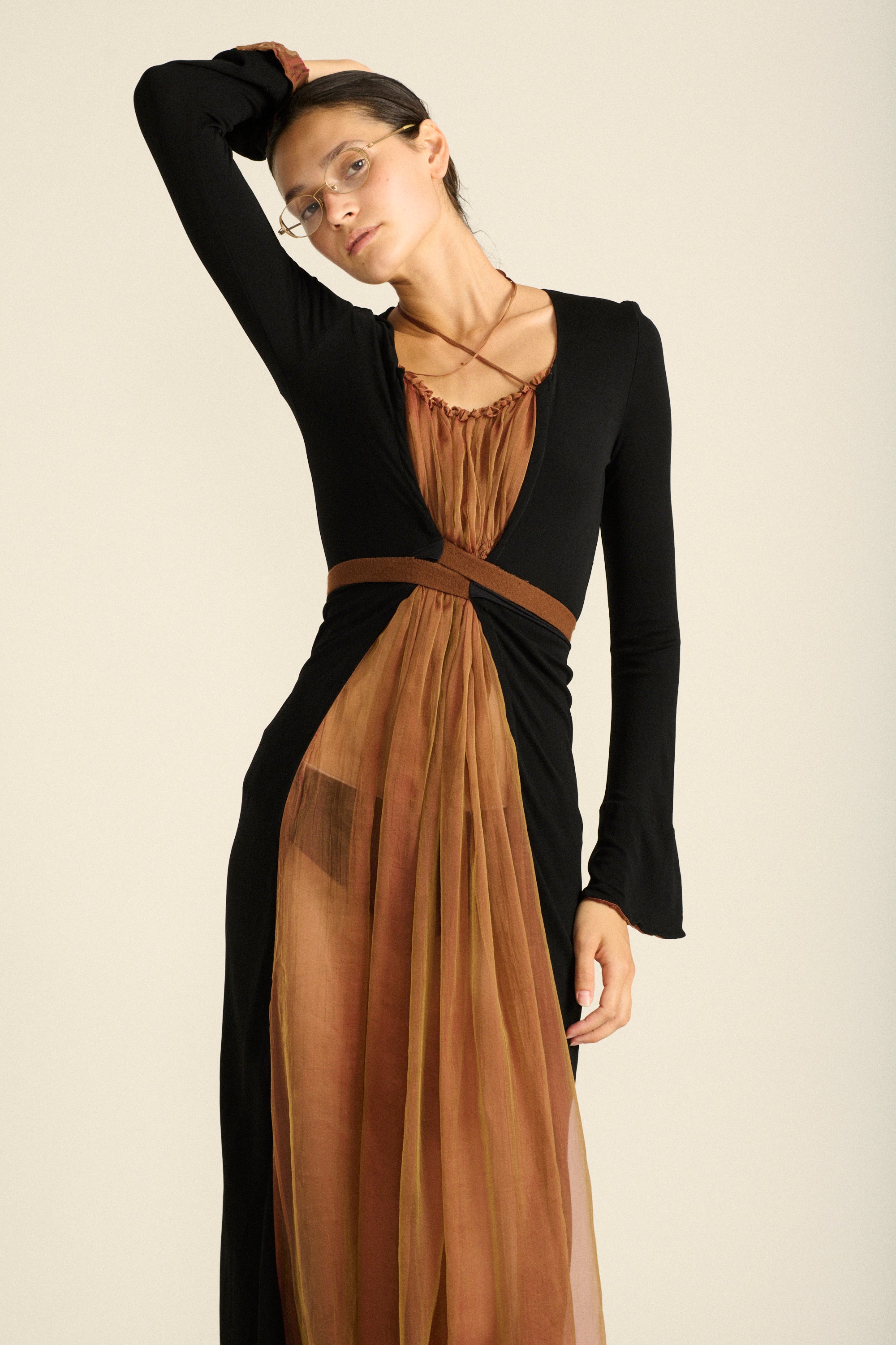 JPG Chiffon Wrap Dress - Desert Vintage