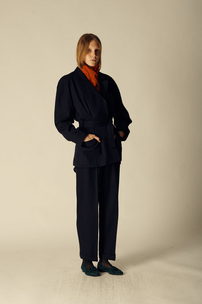 Kenzo Navy Wool Suit - Desert Vintage